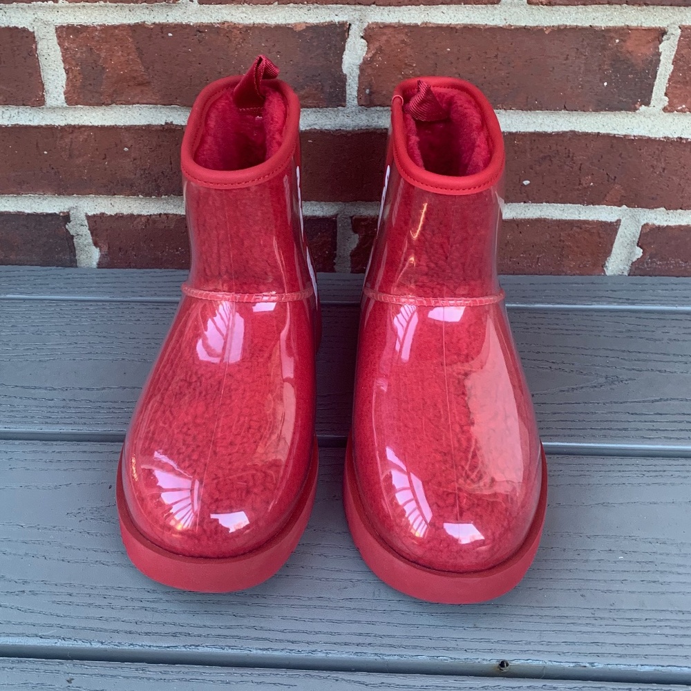 Ugg Classic Mini Waterproof Clear Boots View 2